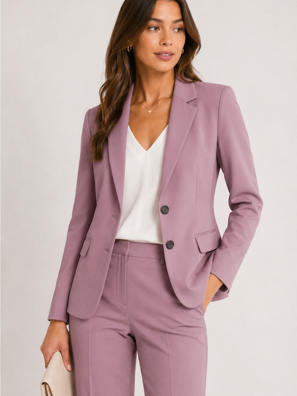 NWT Theory Carissa Blazer Dusty Lilac Classic Suit Jacket Size 10 MSRP $435